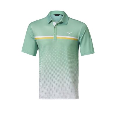 Camisa Mizuno QD Elite Gradient Hombre - Verdes / Blancos - Chile M621VUGQMP